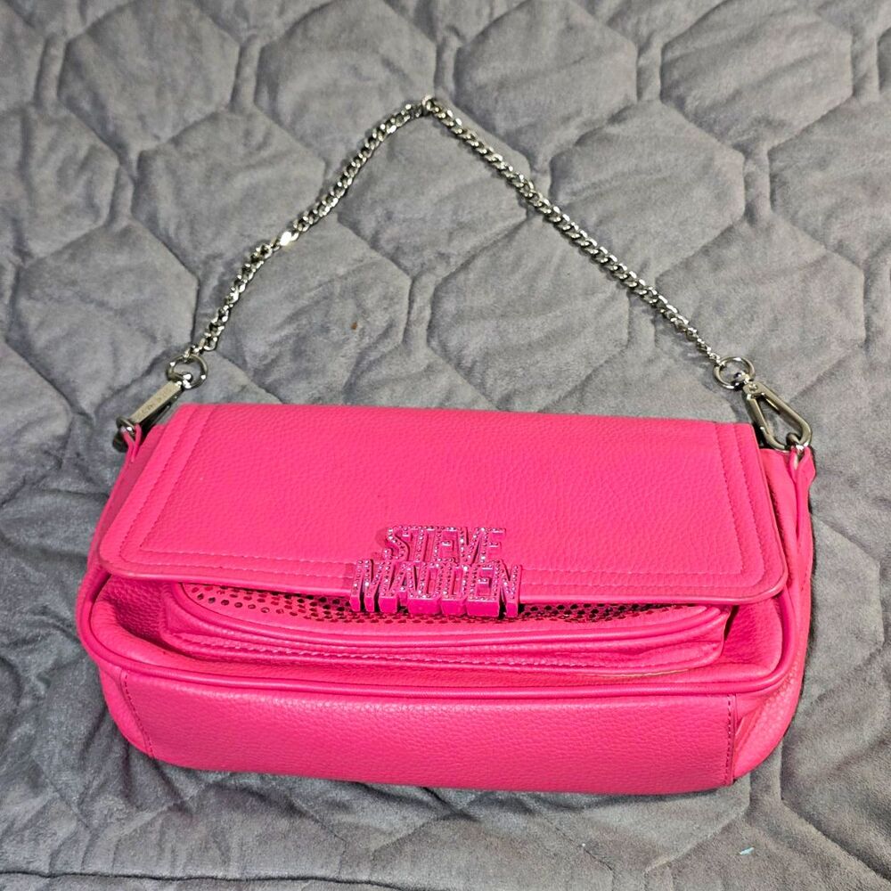 Steve Madden Pink Rhinestone Crossbody Bag - Excellent Condition!